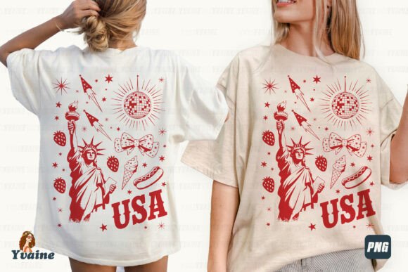 Celebrate with 4th of July Patriotic Doodle Sublimation Design