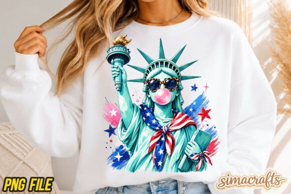 Preppy Brushstroke Statue of Liberty PNG: A Fresh Take on American Iconography