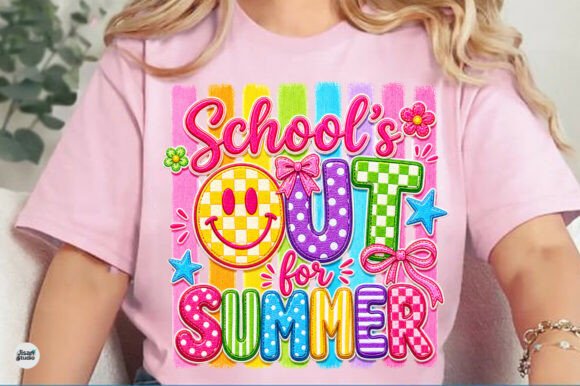 Preppy Summer PNG Design: Your End-of-School Design Asset