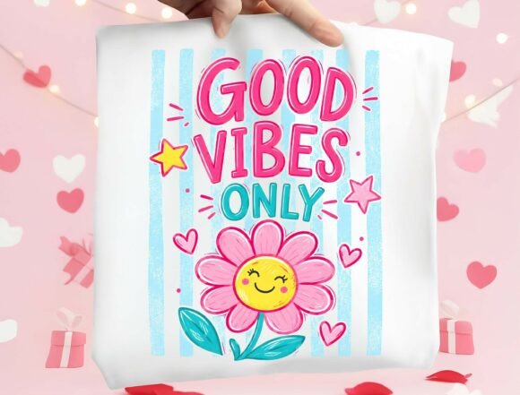 Spread Joy with a Good Vibes Only PNG