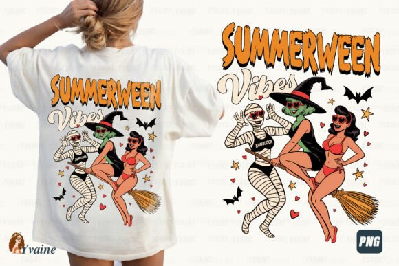 Summerween Vibes PNG: A Hot Ghoul Summer Design