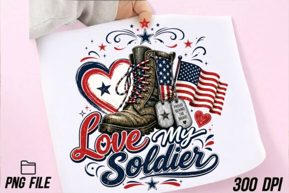 USA Love My Soldier Military Boot PNG: Design Guide